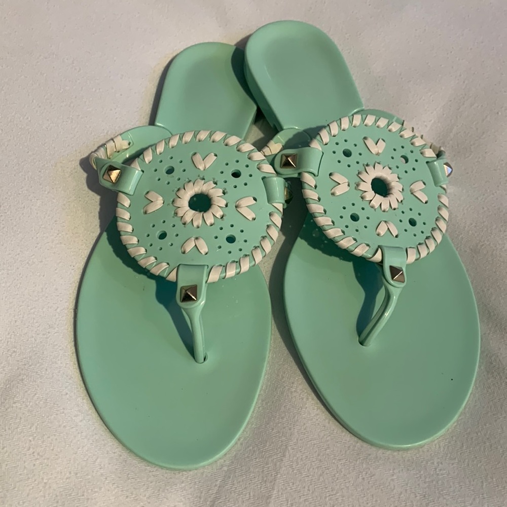 Jack Rogers Jellies size 7 , mint green